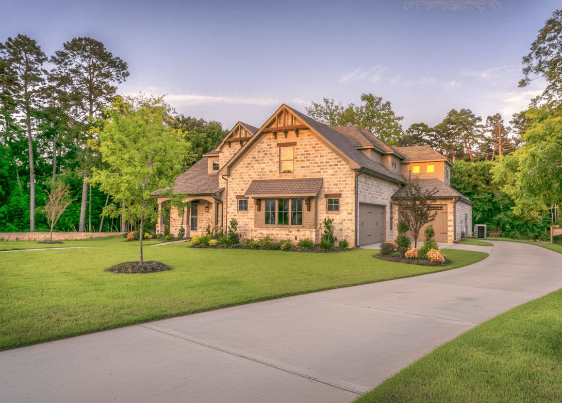 House with clean driveway image